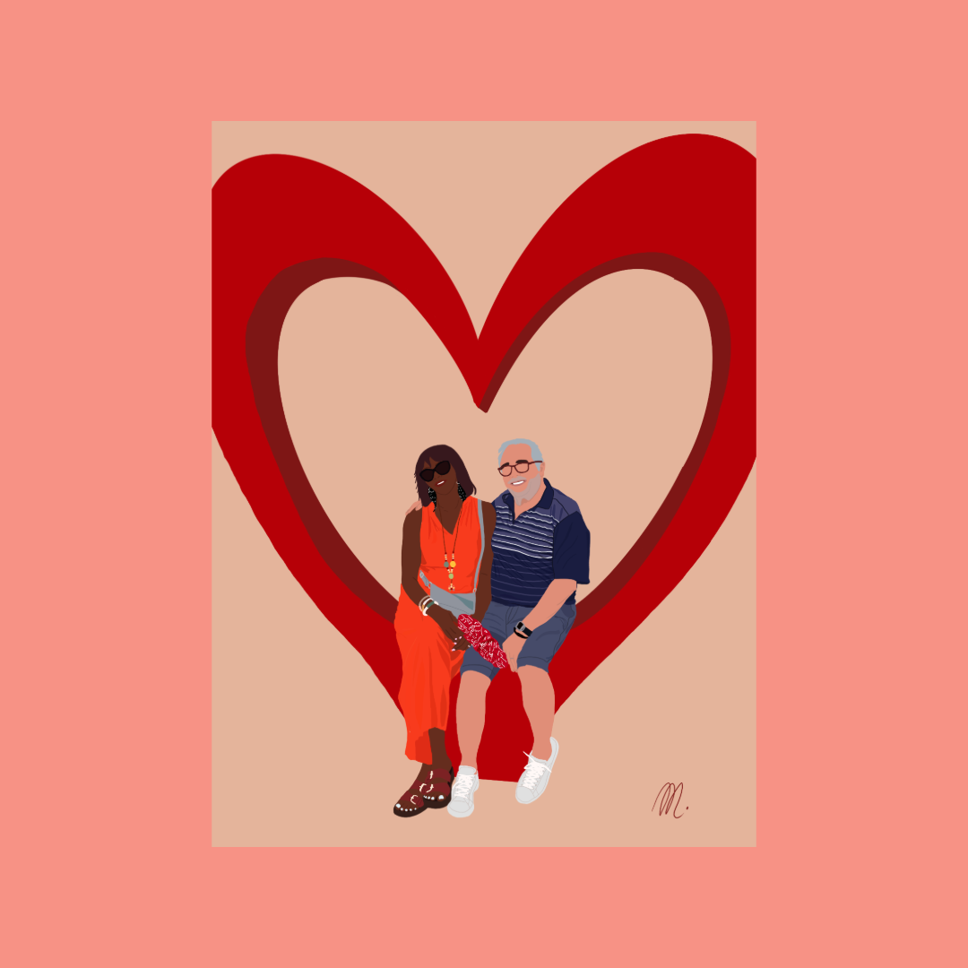 Illustration Détaillée - Personnes & fond uni