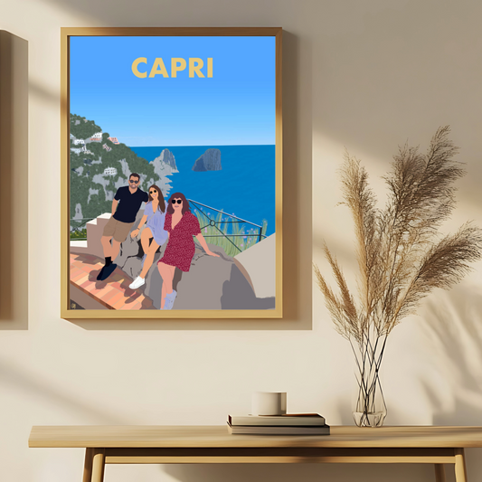 Illustration Détaillée - Personnes & Paysage